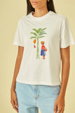 CORI - T-shirt Estampa Bananeira OFF White