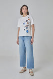 CORI - T-shirt Planet OFF White