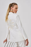 CORI - Blazer Bordado Costas Sun OFF White