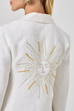 CORI - Blazer Bordado Costas Sun OFF White