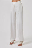 CORI - Calça Reta Barra Italiana Sun OFF White