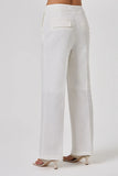 CORI - Calça Reta Barra Italiana Sun OFF White