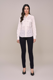 SCALON - Camisa Laise Manga Longa Marfim