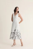 CORI - Vestido Midi Estampa Flora - Verão 27