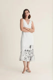 CORI - Vestido Midi Estampa Flora - Verão 27