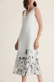 CORI - Vestido Midi Estampa Flora - Verão 27