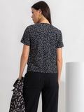 PINK POA - Camiseta Fabiana Malha Fria Estampada