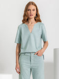 PINK POA - Blusa Erika Malha Nobu Magenta