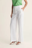 CORI - Calça Reta em Linho OFF White - Verão 27