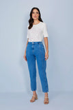 SCALON - T-shirt Malha Manga Curta Folhagem Bale OFF White
