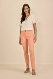 SCALON - Blusa Viscose Manga Curta Natural Bege