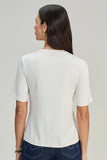 SCALON - T-shirt Malha Manga Curta Tigre Marrom Estampado
