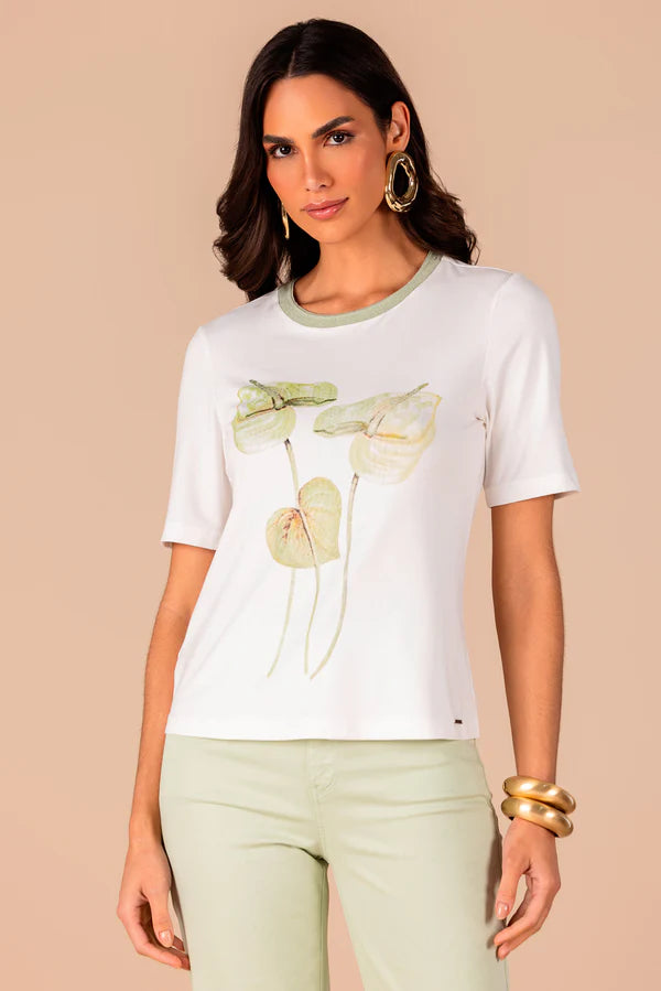 SCALON - T-shirt Malha Manga Curta Arturios Verde