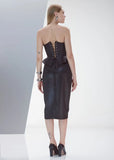 ALPHORRIA - Corset Tailleur com Amarração Preto