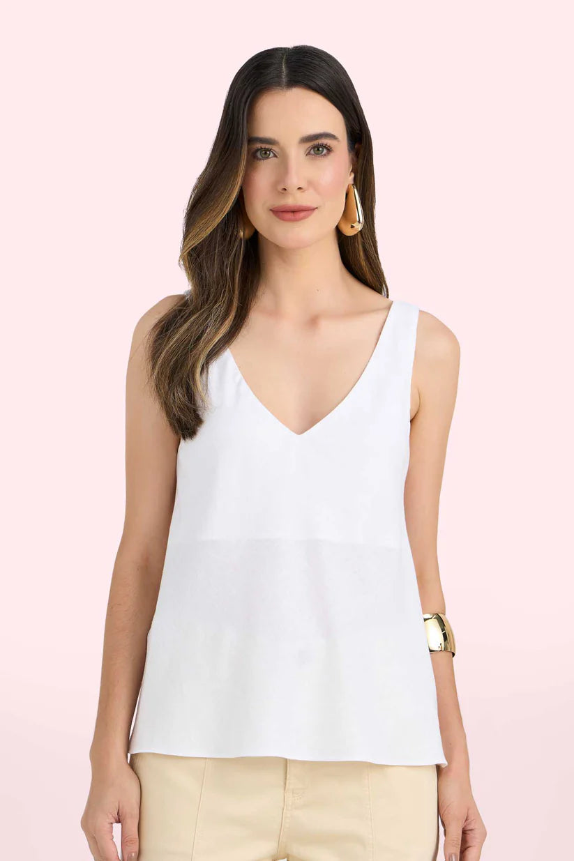 SCALON - Regata Viscose Alça Fina OFF White