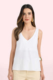 SCALON - Regata Viscose Alça Fina OFF White