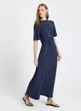 LE LIS BLANC - Vestido Petra Azul Marinho