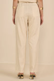 SCALON - Conjunto Viscose Blusa e Bermuda Areia Bege