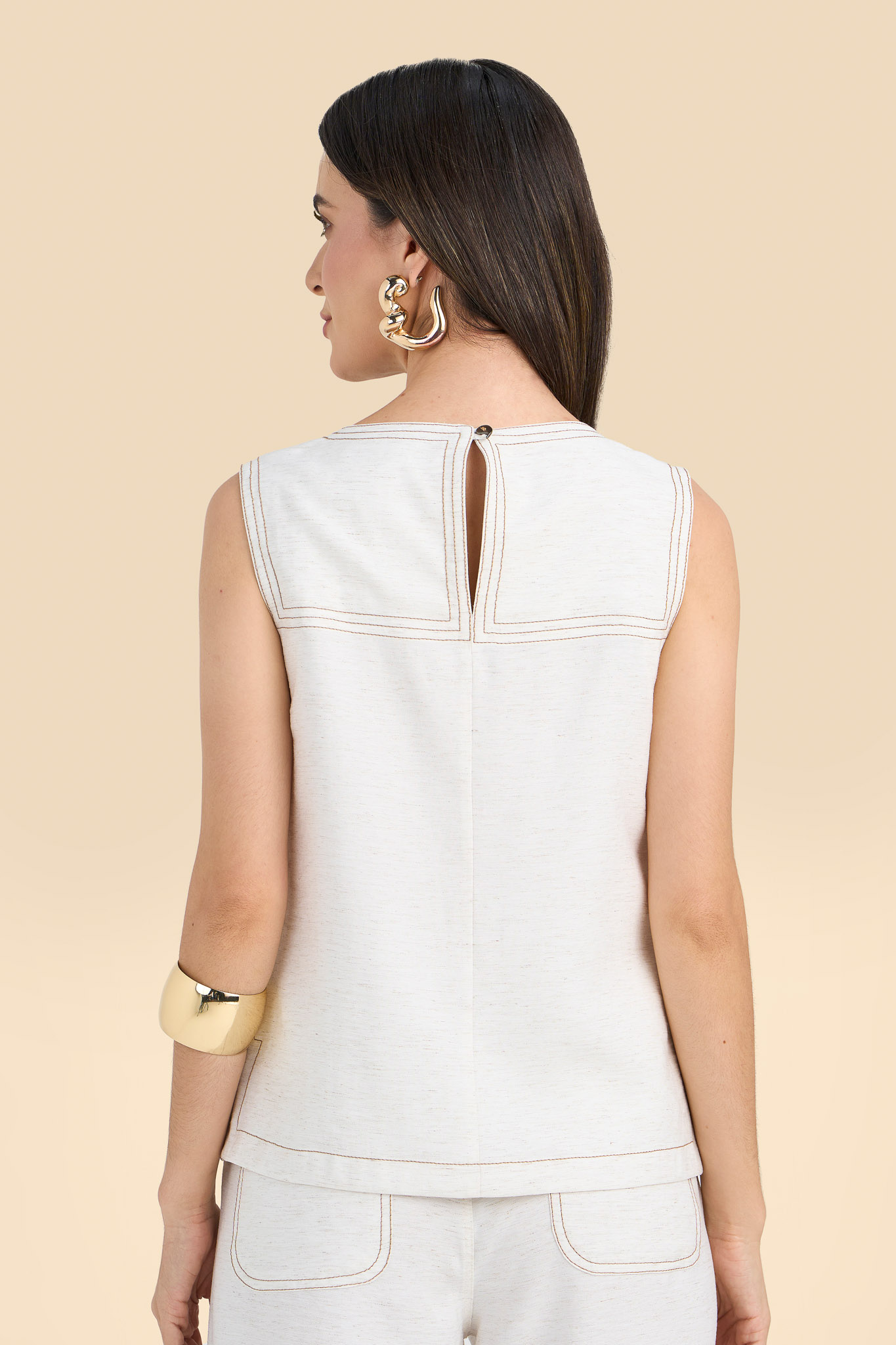 SCALON - Conjunto Viscose Regata Estampa Natural