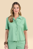 SCALON - Conjunto Sarja Camisa Man Verde Maçã