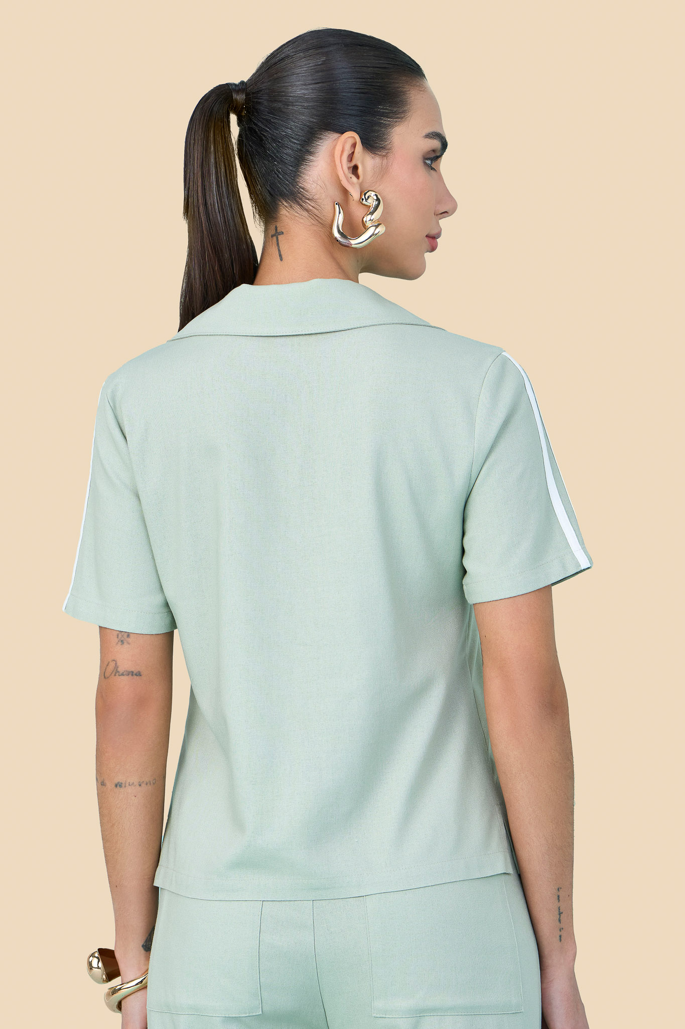 SCALON - Conjunto Viscose Blusa Macideira e OFF