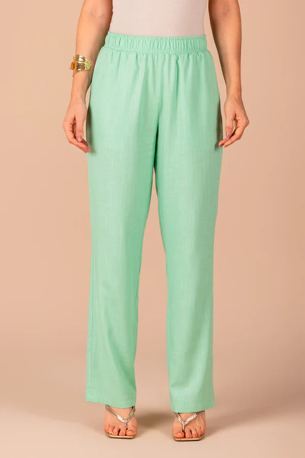 SCALON - Conjunto Viscose Camisa e Verde Maça