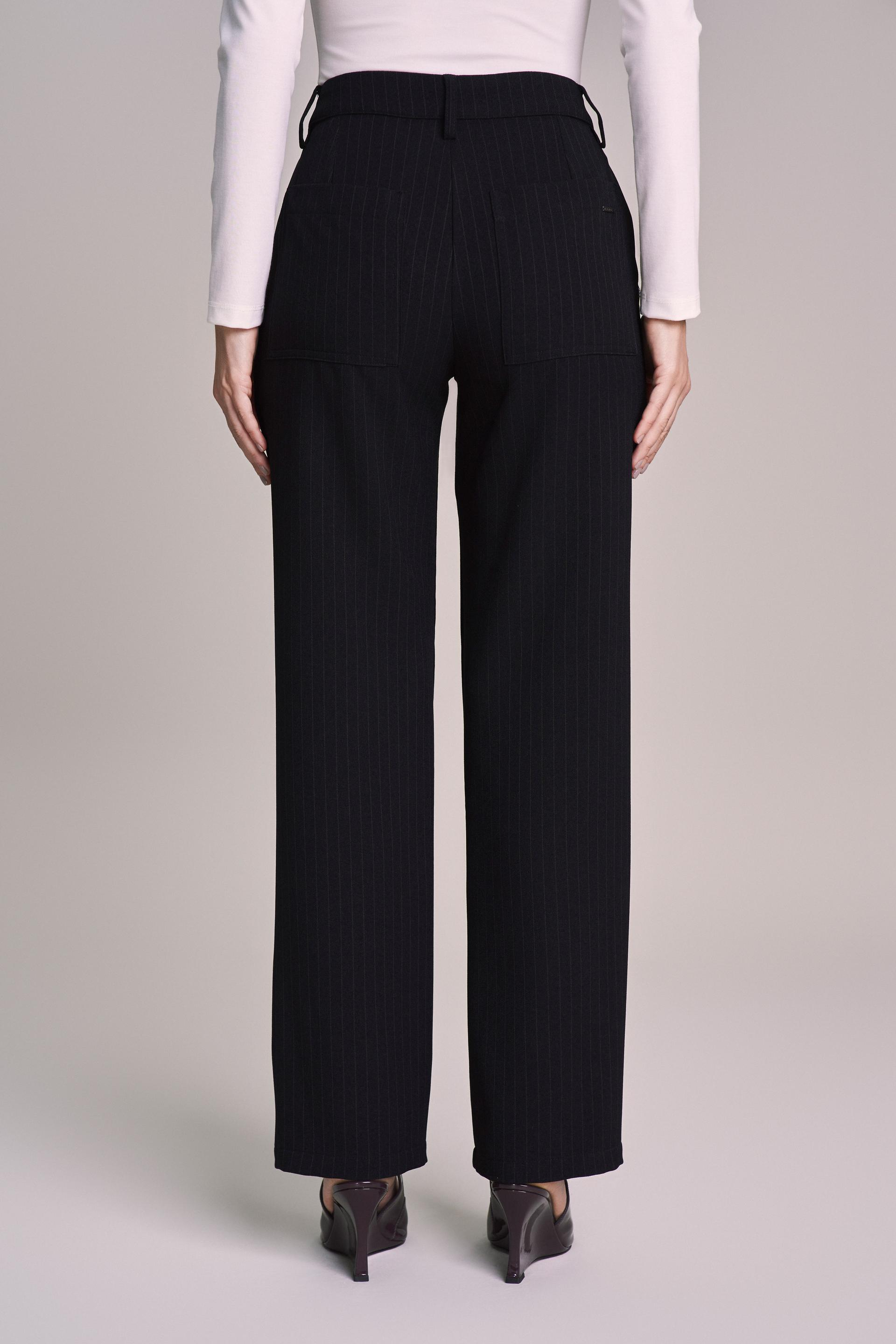 SCALON - Conjunto Crepe Casaco e C/ Preto Risca de Giz