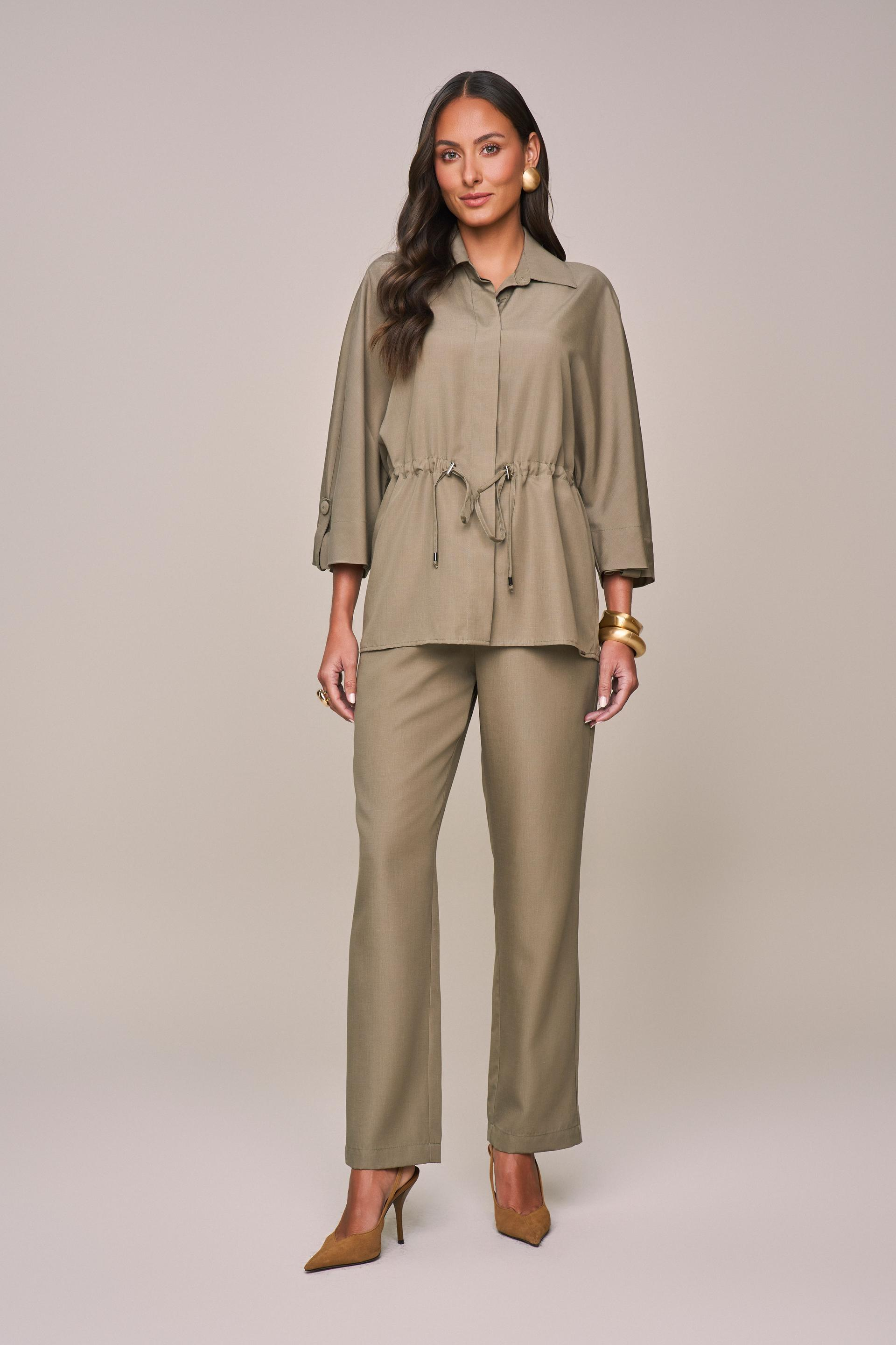 SCALON - Conjunto Liocel Parka e Calça Alcaparra Verde