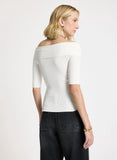 LE LIS BLANC - Blusa MC Sara II OFF White