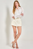 AVE RARA - Camisa Libia C F Off/Dourado e Rosa
