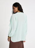 LE LIS BLANC - Blusa Mabel Babados Verde Claro