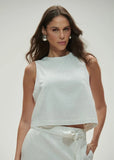 ALPHORRIA - Regata Cropped Linho OFF White