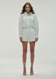 ALPHORRIA - Shorts Alfaiataria Linho OFF White