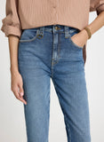 LE LIS BLANC - Calça Paula Reta Irregular Jeans Claro