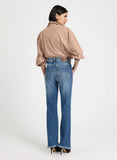 LE LIS BLANC - Calça Paula Reta Irregular Jeans Claro