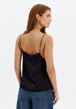 La Moda - Blusa Curta de Alça C/ Amarração Preto - Verão 27