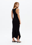 La Moda - Vestido Trico Longo Sem Manga Preto - Verão 27