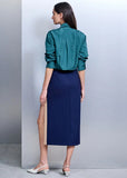 ALPHORRIA - Camisa Bolsos Cargo Verde Escuro