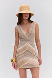 PATBO - Vestido Curto Bege