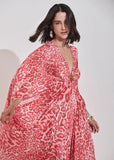 ALPHORRIA - Vestido Longo Estampado C/ Broche - Verão 27
