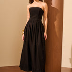 ALPHORRIA - Vestido Longo Detalhe Em Perdaria