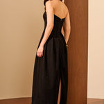 ALPHORRIA - Vestido Longo Detalhe Em Perdaria