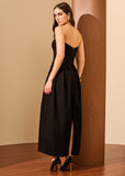 ALPHORRIA - Vestido Longo Detalhe Em Perdaria