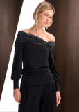 ALPHORRIA - Blusa Detalhe Laço Preto