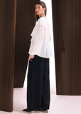 ALPHORRIA - Blusa Gode com Babados OFF White - Verão 27