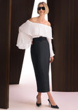 ALPHORRIA - Blusa C/ Babados Plissados OFF White - 27