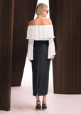 ALPHORRIA - Blusa C/ Babados Plissados OFF White - 27