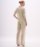 ARTE SACRA - Blusa Capim Limão C/ Gola Verde Lima