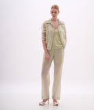 ARTE SACRA - Blusa Capim Limão C/ Gola Verde Lima