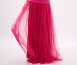 ARTE SACRA - Saia Fenda Tule Dress Pink